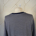 Marine layer  Navy Blue Stripe LongSleeve Tee Shirt‎ Photo 5