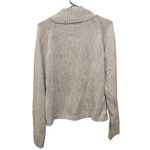Christopher & Banks  Gray Button Mock‎ Neck Knit Sweater Pullover Casual Large Photo 1