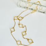 Anthropologie 18K clover necklace Photo 0
