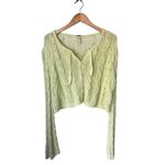 Free People Robyn Cardigan In Bamboo Shoot Size L Photo 5