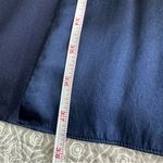 Eileen Fisher  Washable Silk Seam Panel Detail Mini Dress Navy Blue Size L Photo 8