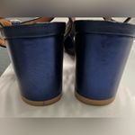BY FAR Women's Metallic Blue Heels Size 8 Photo 2