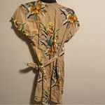 & Other Stories & OTHER STORIES Linen Blend Wrap Mini Dress Tropical Flower Print Size 2 Photo 4