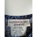 Vintage Faded Glory blue paisley floral midi dress sz L Y2K whimsigoth 90’s Size L Photo 2