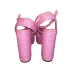Nine West Pink Rattan Platform Sandals – Size 9.5 - NWT Photo 2