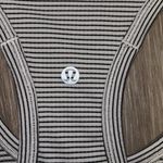 Lululemon swiftly tack tank top black & white striped size 6 Photo 2
