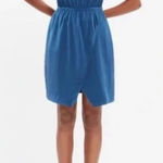 Madewell Navy Blue Sleeveless Casual Mini Dress Size 2 Small Silk Asymmetrical Photo 0