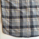 American Eagle  Outfitters Black and Gray Boyfriend Super Soft Plaid Shirt Size M Photo 12