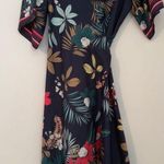 Tropical Floral Asymmetrical kimono Dress Size M Photo 1