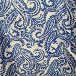 LL Bean Blue Paisley Wrinkle Free Pinpoint Oxford Long Sleeve Button Shirt LARGE Photo 5