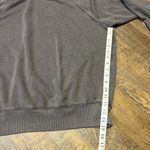 Aerie  Oversized Sweatshirt Distressed Brown Crewneck Pullover Women’s Medium Photo 5