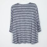 Avenue  Gray Striped 3/4 Sleeve Pullover Top Womens Size 18/20‎ Photo 5