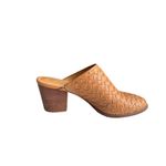 Madewell Harper Mule in Honey Brown Basket Weave Size 8 Photo 5