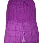 J.Crew ‎ Gwyneth layered slip skirt crinkle chiffon Neon Vibrant Purple XXS NWT Photo 0