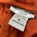 Rebecca Malone  Pull-On Capri Pants Womans Plus 1X Burnt Orche Breath 100% Cotton Photo 7