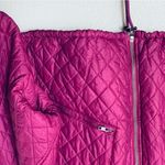 Free People Easy Quilted Pink Bomber Jacket Size Medium Photo 5
