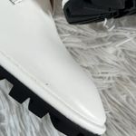 Stuart Weitzman Laine Pearl Leather Combat boots in shite size 8.5 B Photo 8