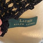 Ralph Lauren handmade crochet black rayon cropped top/shrug. Size OS. NWOT. Photo 5