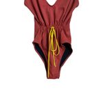 Solid & Striped Michelle Tie Waist One-Piece Swimsuit in Raid Womans Large Photo 5