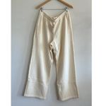 SKIMS French Terry Straight Leg Pant in Ecru, Size Large Photo 4