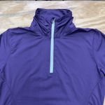 Title Nine  1/4 Zip Pullover Top Stretch Purple Size Small Training Athletic Photo 4