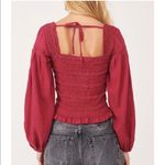 Free People  Maggie Embroidered Long Sleeve Top Photo 2