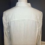 Flax  Linen Button Down Mandarin Collar Shirt Photo 5