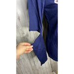 NWT‎ Touch Stadium Women's Medium Cleveland Guardians Navy Elbow Slit T Photo 1