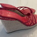 Marc Fisher Marc Fischer Shoes Zeki Espadrille Barbie Pink Wedges Size 7.5 NEW Photo 2