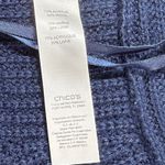 Chico's  Knit‎ Vest Sleeveless Sweater Vest Wool Blend Blue Size 3 US XL Photo 4