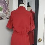 Beverly Hills Polo Club Women's Red Button-Up Shirt Dress Photo 7