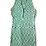 Almost Famous Green Mini Dress Sleeveless Knit Plaid Bodycon Party Photo 0