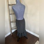 Evan Picone Vintage Ruffle Hem Polka Dot Skirt 6 Photo 1