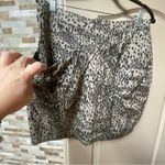 Cloth & Stone  Animal Print False Wrap Skirt Black Tan Sz M 100% Cotton NWT Photo 3