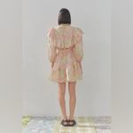 ALÉMAIS Marta Linen Ruffle Mini Dress, Size AUS 4 New w/Tag Pink Photo 5