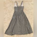 Reformation New  Balia Linen Slate Check midi Sundress anthropology Sz 2 Photo 5