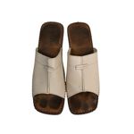 Bijoux Terner Bijou Women's 7 Leather Wedge Sandals in Cream Photo 2