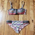 Maaji Equestrian Garden Bikini Reversible Sz S/M Photo 0