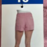 Juicy Couture  Pink Denim Jean shorts, Size 10, 4” inseam, NWT Photo 3