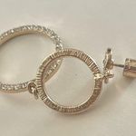 Lulus Glam Girl Gold Rhinestone Circle Earrings Photo 4