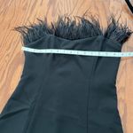 ASTR the label-RAVEN FEATHER TRIM MINI DRESS Photo 4