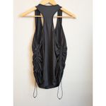 Avia  Womens Ruched Active Tank Top Black Size Medium 8-10 NWOT Photo 5