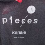 Kensie  Pieces black marble print short sleeve shirt Photo 5