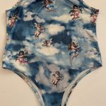Angel Cherub Bodysuit Top Medium ? Large ? Blue RARE HTF See Measurements Size undefined Photo 2