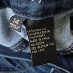 DG2 by Diane Gilman Floral Embroidered Jeans. Blue denim, size 14 Stretch! Photo 7