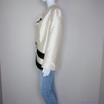 Vintage Lily&Taylor cream and black blazer jacket floral brooch, women's size 18 Photo 10
