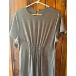 SheIn Elegant Gray Tiered Maxi Dress with Smocked Waist Casual Boho Summer ‎ Size 1X Photo 2