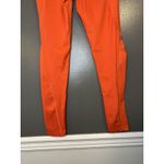 Los Ojos Pants Womens Small Orange High Rise Pocket Leggings Athletic Yoga Gym Photo 4