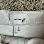 Wilfred Aritzia  Melina Vegan Leather Pants Cream Size 10 Straight Leg High Rise Photo 2