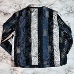 French Laundry | Blazer Paneled Striped Vintage | Silver Grey | Womens | L Photo 4